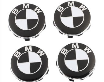 4 coprimozzi da 56 mm, neri, per BMW