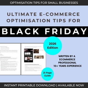 2026 Black Friday Marketing Guide: E-commerce Business Tips (Digital Download PDF) Etsy, Wix