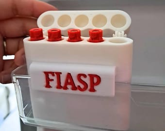 FIASP Insulin Vial Holder: Fridge Organizer for Diabetics