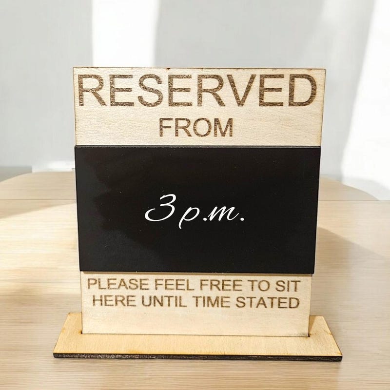 Reserved Sign Etsy UK
