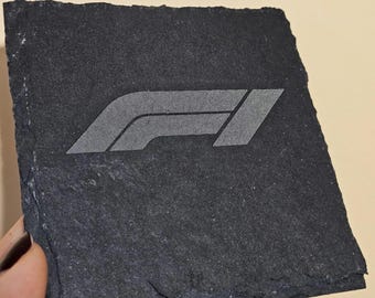 F1 Fan Slate Coaster, Formula 1 Racing Gift