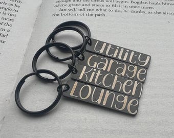 Organiseurs de porte-clés personnalisés gravés au laser, Porte-clés, Gravure, Maison, Hôtel, Airbnb