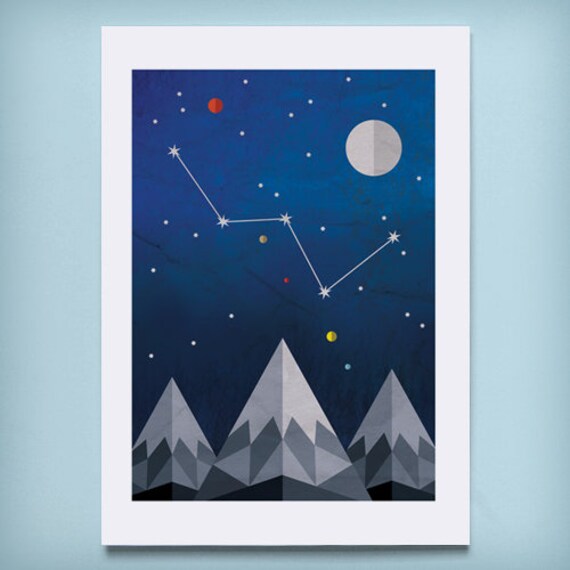 Cassiopeia Constellation Print Cassiopeia Art Astronomy Print Star Map Print Night Sky Print Astronomy Gifts Celestial Art Print - 