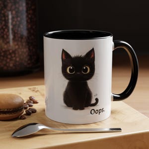 Custom Cat Mug with funny cat printed on both sides - Personalized Cat Lover Gift- kitty mug - unique cat gift - gift for her