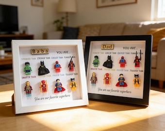 Personalisierte Superheld Papa Geschenk, 2026 Vatertagsgeschenk, Super Papa, Geschenk für Papa, neue Papa Geschenk, einzigartiges Geschenk für Papa von Sohn oder Tochter