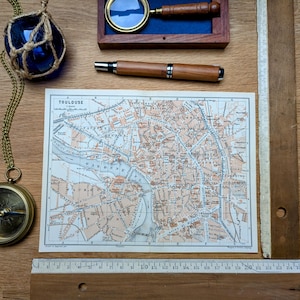 Impreso en 1906, Toulouse, Vintage auténtico (marco no incluido)