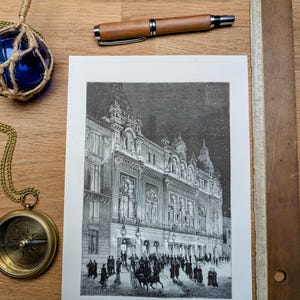 Stampato nel 1883, L'Eden Théâtre, Parigi 9. Autentico vintage.