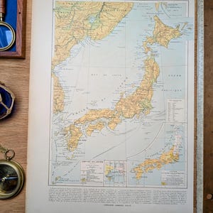 Printed in 1909, Empire of Japan, Authentic Vintage.