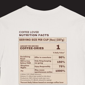 Coffee T-shirt, Coffee Lover shirt, Funny Coffee Lover T-shirt, Food Shirt, Coffee Lover Shirt, Clothing Gift, Coffee Gift