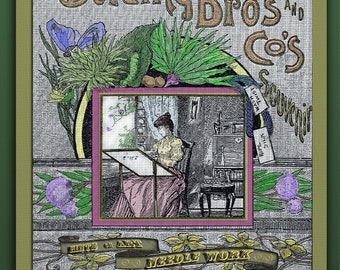 1889 Victorian, Lace making, Embroidery, Victorian Decorating, Needlework, Gilded Age, Steampunk, Turn of the Century, 1900