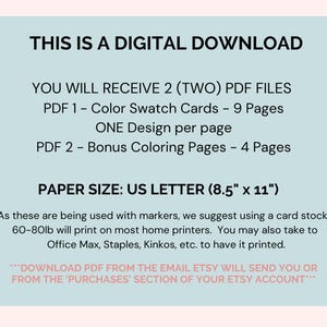 Color Tracker, Blank Swatch Card, Color Swatch Card, Marker Swatch Cards, Marker Color Chart, Color Blending Sheet, Color Swatch Template image 7