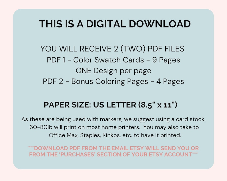 Color Tracker, Blank Swatch Card, Color Swatch Card, Marker Swatch Cards, Marker Color Chart, Color Blending Sheet, Color Swatch Template image 7