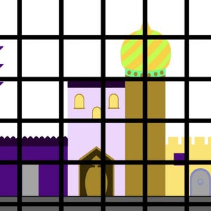 Skyline de la Méditerranée Style grec SVG Style arabe PRÊT à DÉCOUPER ! Mélangez et assortissez et totalement modifiable. Maroc, Algérie, Tunisie, Égypte, Grèce