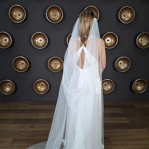 Bridal cape ivory wedding cape Bridal cape veil with two combs Sheer bridal cape bridal capelet on shoulder cape Boho wedding cape cape veil