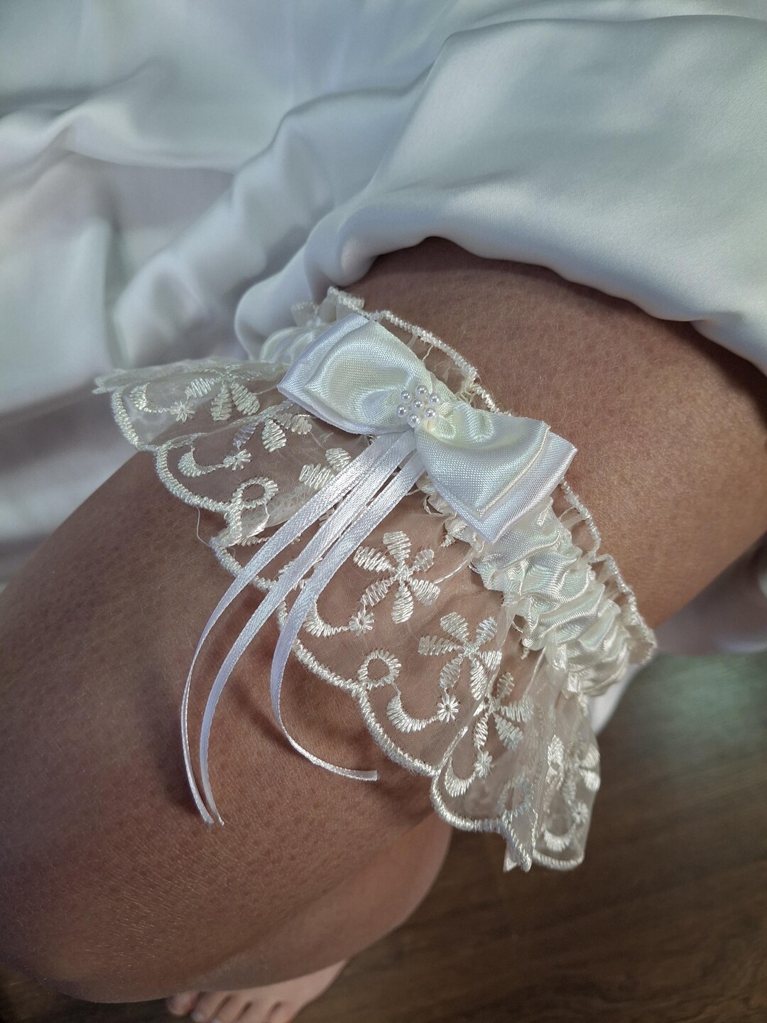 Wedding Garter Garter Belt Lace Bridal Garter With Bow Lace Garter ...