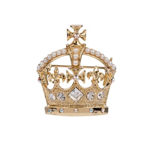 The Official Royal Gold Crown Brooch