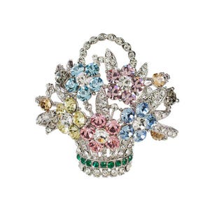The Official Royal Pastel Flower Basket Brooch