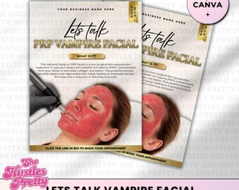 Vampire Facial Social Media Template: Esthetician Beauty Flyer (Digital Download)