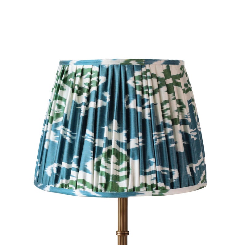 CuriLampshade Ikat Pleated Lampshade