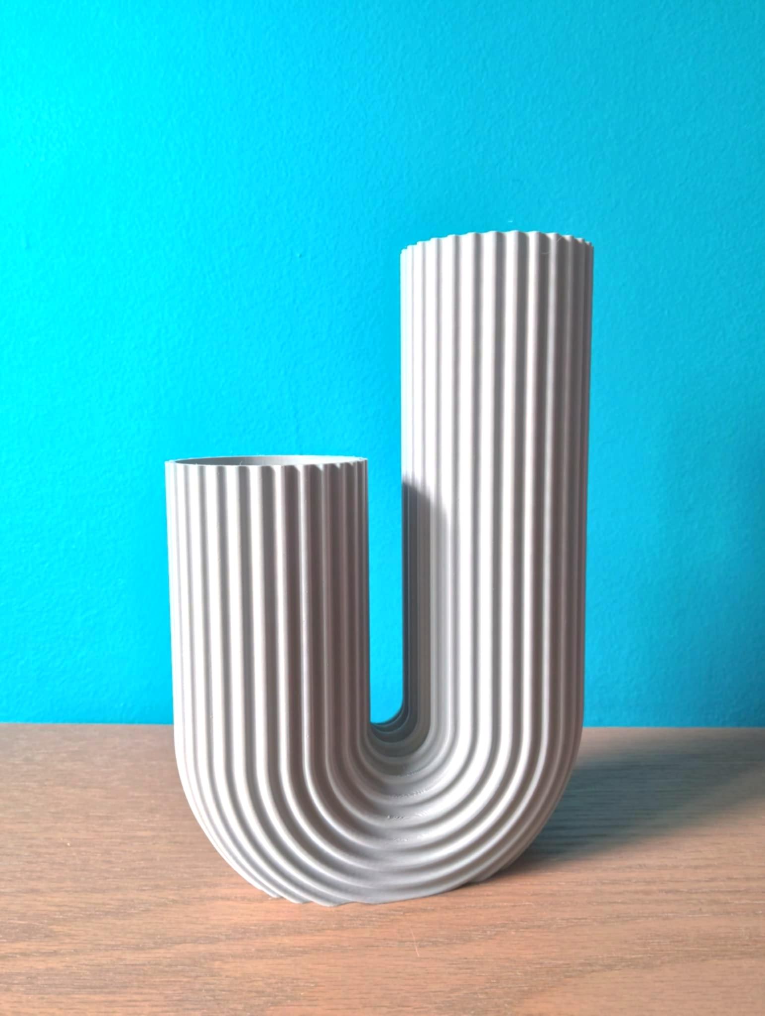 Modern U-Shaped Vase: Home Decor