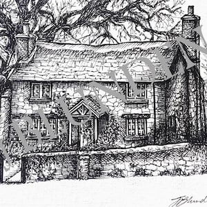 Tarjeta de Navidad/invierno "The Holiday" de Rosehill Cottage