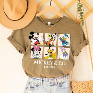 Mickey and friends Sweatshirt,Disney Mickey & Co Est. 1928 Christmas Shirt,All Disney Characters Christmas Shirt,Disney Christmas Sweater