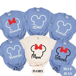 Comfort Colors Personalized Disney Trip Shirt, Custom Disneyland Shirt, Disney Vacation T-Shirt, Disney Family Matching, Magical Castle Tee