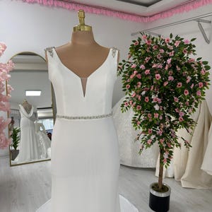 New Collection White Satin Bride Dress, Back Detailed Luxury Wedding Dress, Elegant Wedding Dress,  Corset Wedding Dress,Bridal Gowns,