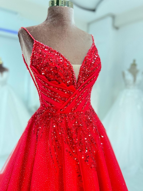 white sparkly engagement dress Sparkly Beaded Navy Blue Ball Gown Prom Dress Hi-Lo Style Evening Gown –  alinanova