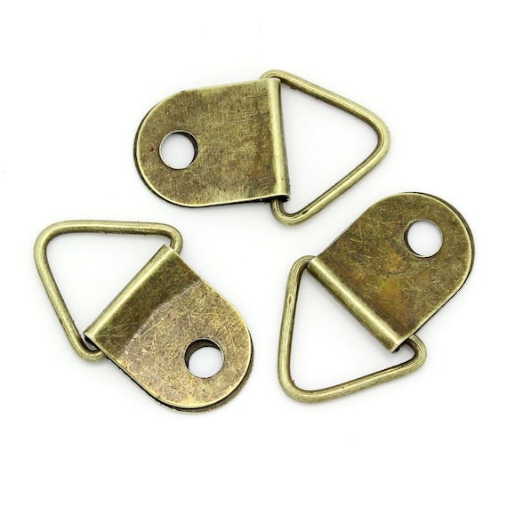 Pack of 40 Frame Hangers Picture Hooks Bronze Colour Etsy