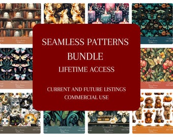 1600+ Seamless Pattern Bundle, Clip Art and Junk Journal Sets from my store Unlimited Commercial Licence Instant Download Digital Printable