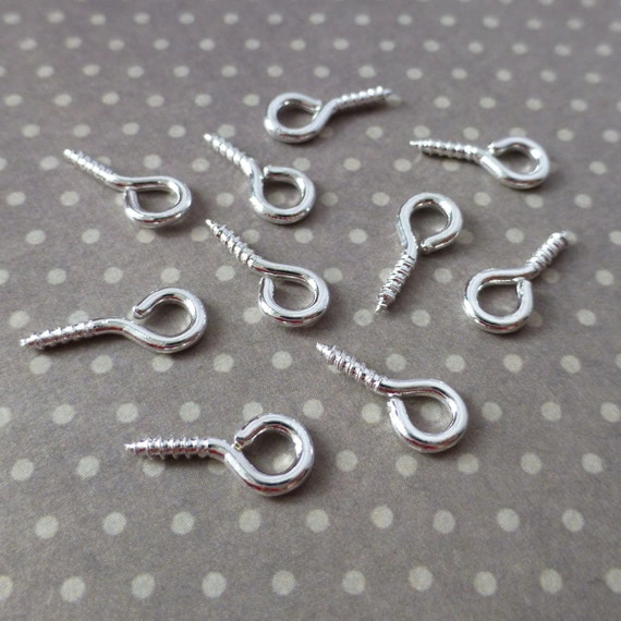150 pcs 12x5 mm Antique Bronze Eye Screw Bail eye bails jewellery making