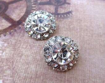 Spedizione gratuita per UK - Pack pulsante 2 strass matrimonio tibia