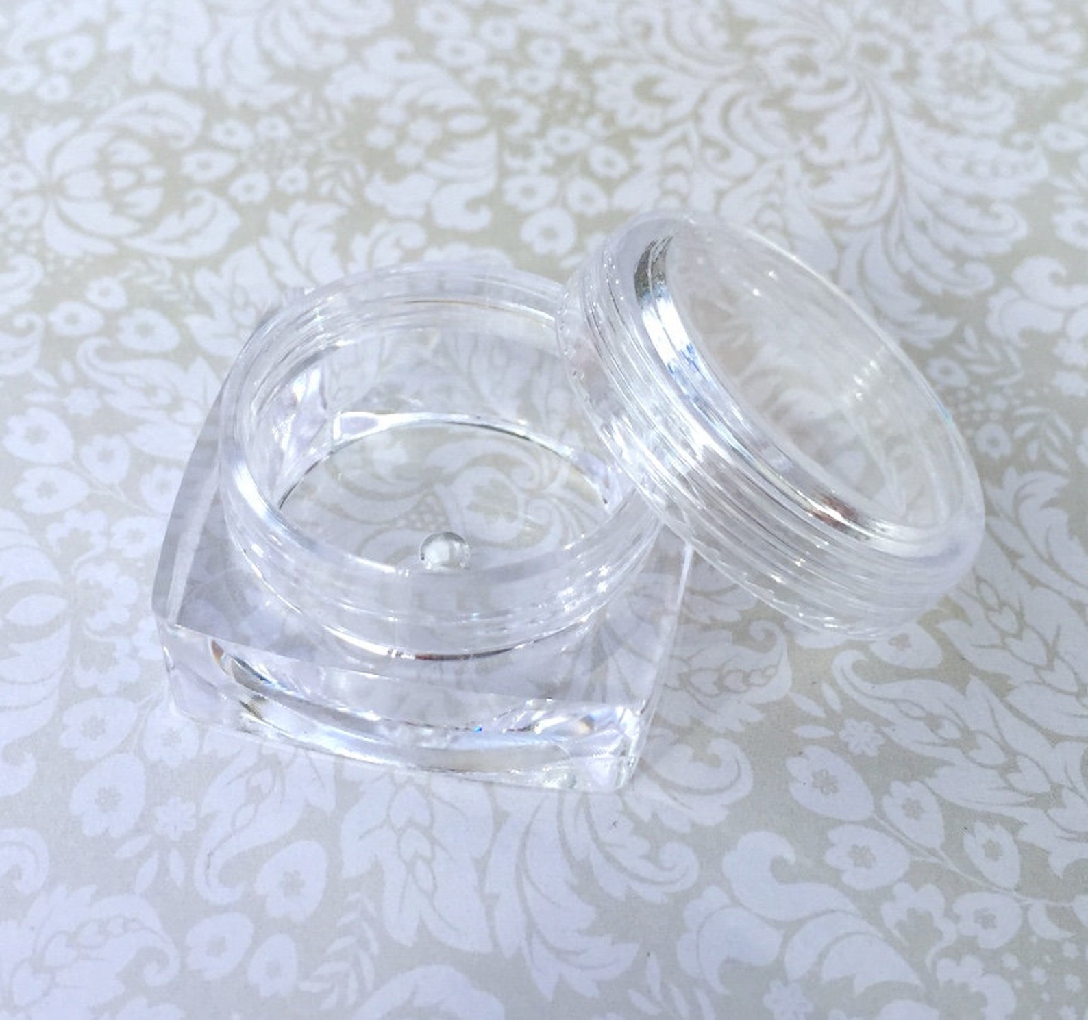 Pack of 12 Clear Small Plastic Bead Containers with Lid Bead Etsy