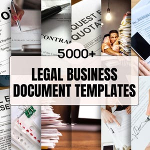 Professional 5000 Business Legal Document Templates - Technology, Real Estate & More