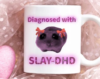 SlayDHD Hamster Meme Mug - Girly Bow Mug