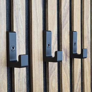 Acoustic Panel Hook without Drilling - Single Hook Square - No Drilling Required - Clothes Hook