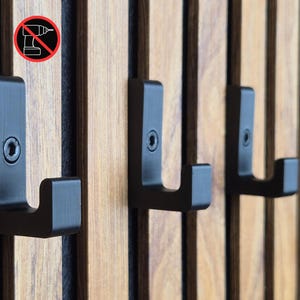 Acoustic Panel Hook: No-Drill Clothes Hanger, Bio-Plastic V3