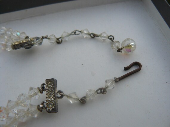 Vintage Double Strand AURORA BOREALIS Necklace an… - image 4