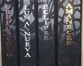 TWILIGHT Saga Stephenie Meyer Série COMPLÈTE Reliure artisanale Collection de livres Illustration Édition spéciale Reliure Reliure Reliure