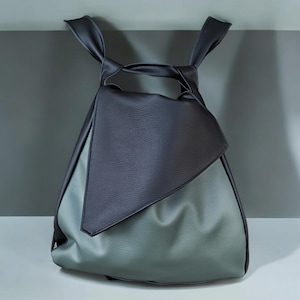 Kunstleder-Rucksacktasche, Wandelbare Rucksacktasche, Schultertaschen, Damenrucksack, Taschen, Cruelty Free Rucksäcke