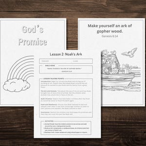 Bible Lesson for Kids, Coloring Page Activities, Printable Bible Stories, Sunday School, Preschool Bible Stories, Printable Activities