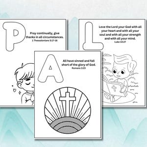 Bible Memory Verses for Kids, Alphabet Coloring Pages, Printable Bible Activities, Sunday School, Kids Devotions, Preschool Stories, ABCs