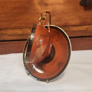 Japanese Design Teacup and Saucer