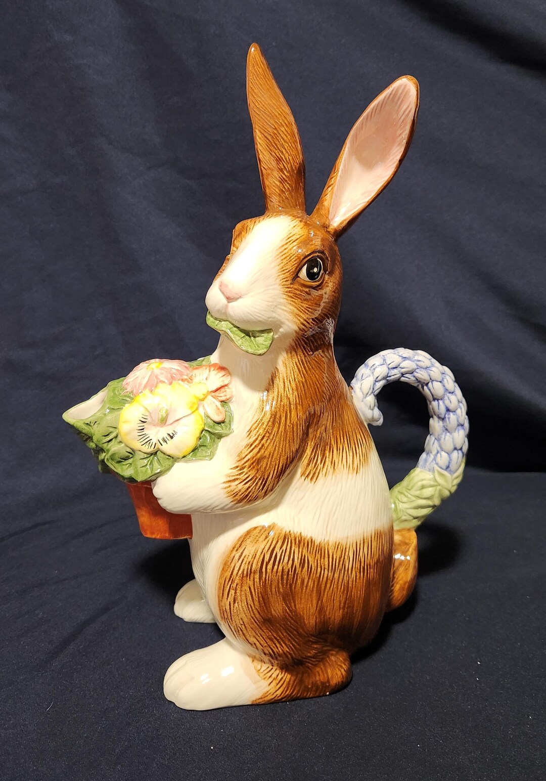 Fitz and Floyd OCI Rabbit Pitcher - Etsy