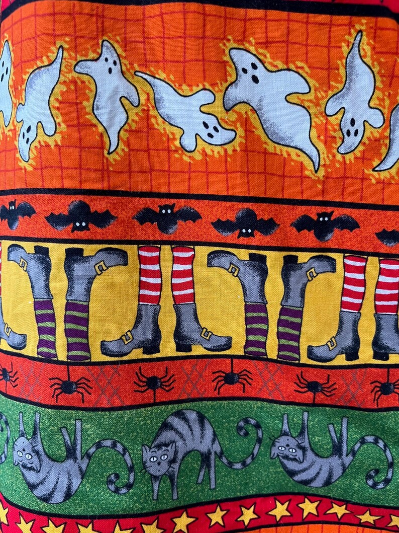 90s Vintage Halloween Vest | Spooky Novelty Print by Basic Editions S/M