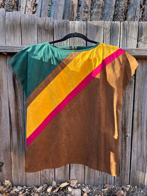 Ultrasuede Facile Vintage Blouse by Endres Stripe… - image 9