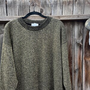 80s Vintage Gold Metallic Sweater – Oversized Parkway Knits Winter Fashion