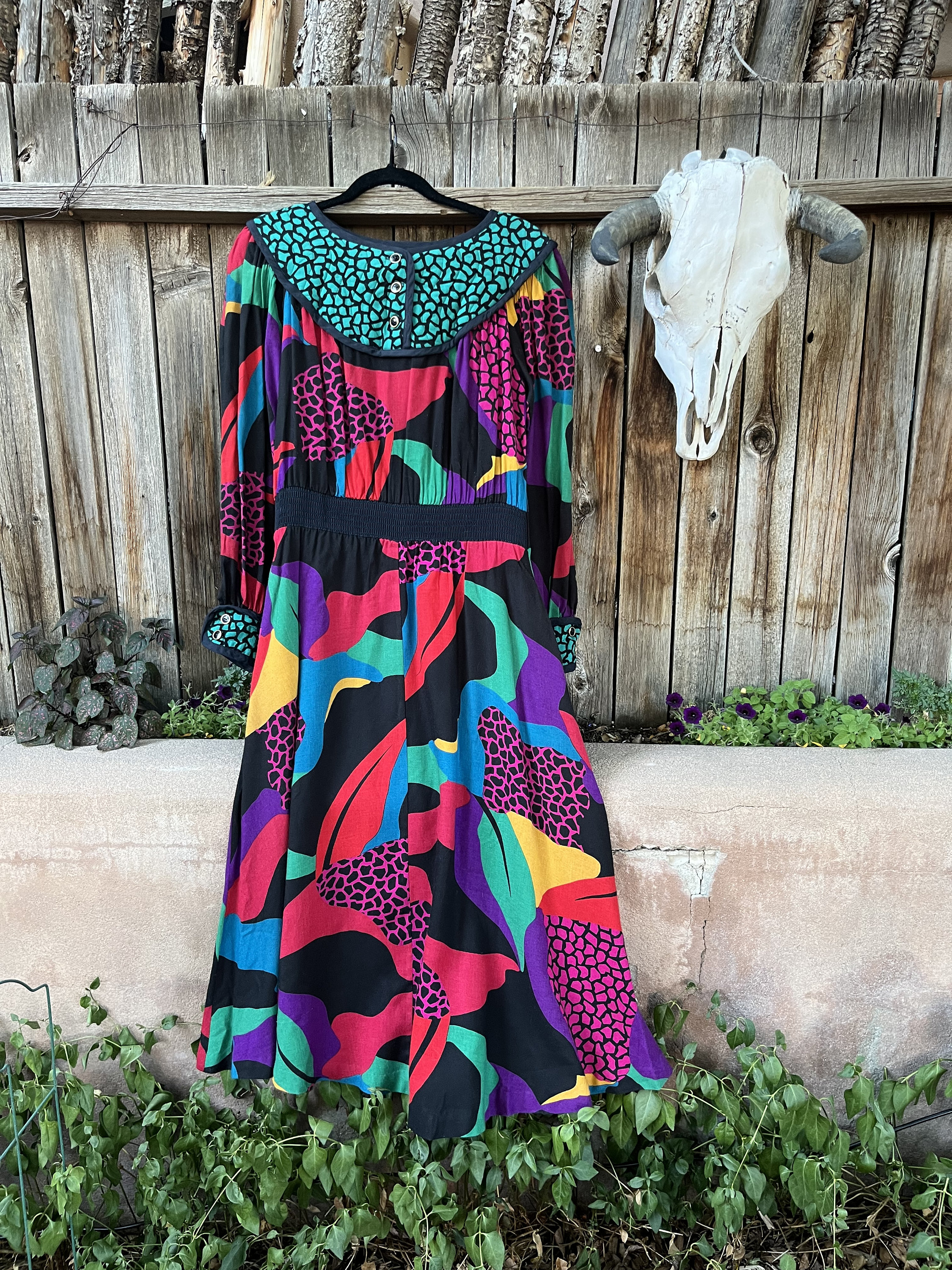 80s vintage jeanne marc ジェーンマーク ワンピース Vintage 80s Jeanne Marc Dress | Novelty Print Long Sleeve, Size 8