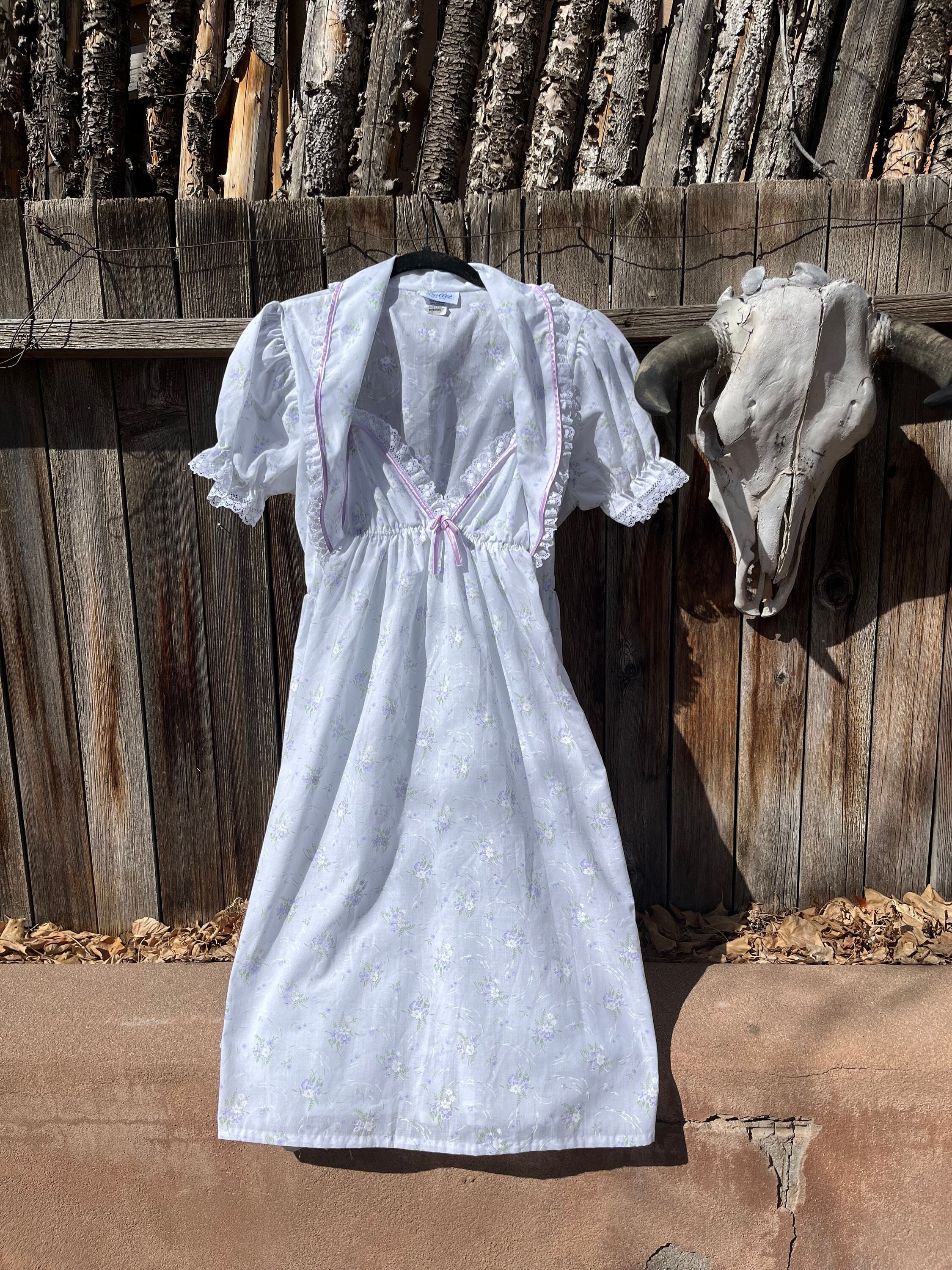 Vintage Nightgown with Built-in Bra Princess Sleepwear Lolita